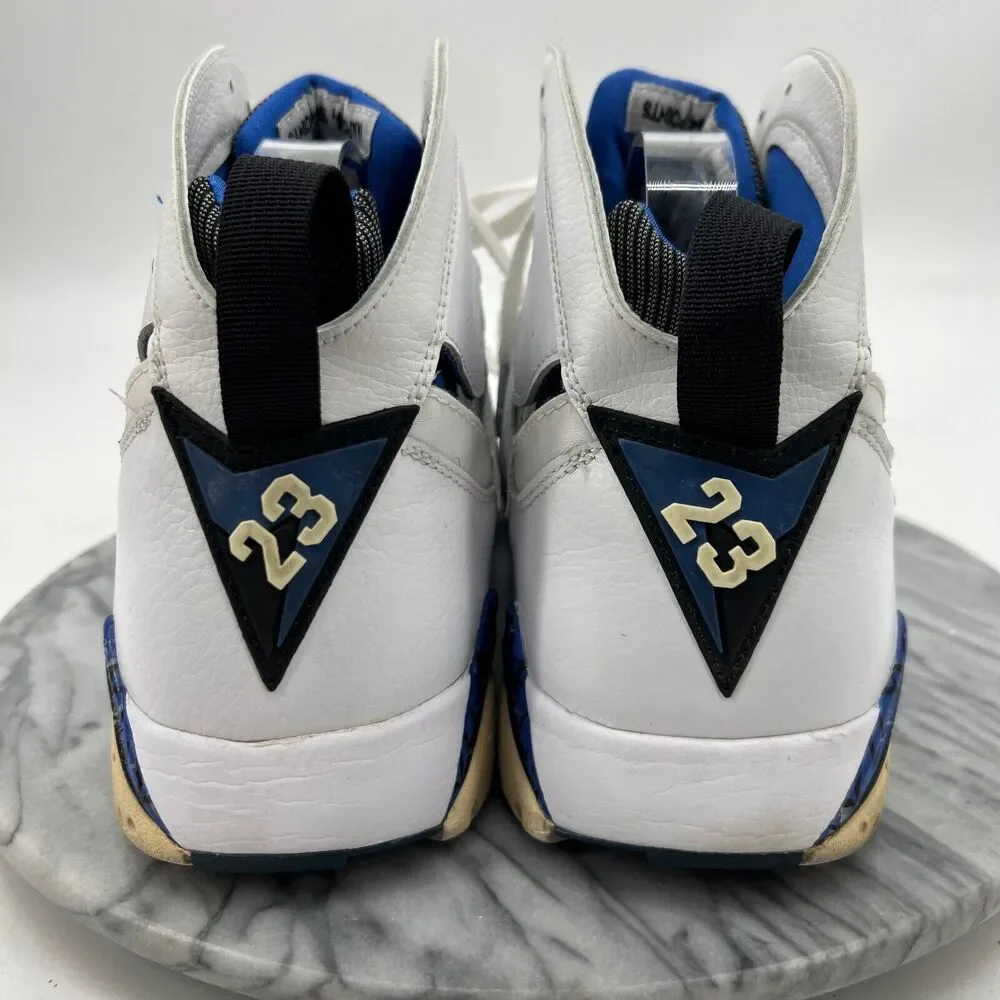 Air Jordan 7‎ Retro Mens 13 White Varsity Royal Orlando Magic Shoes 304775-161